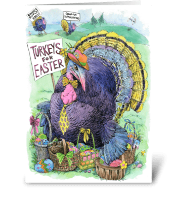 The Easter Turkey greeting card