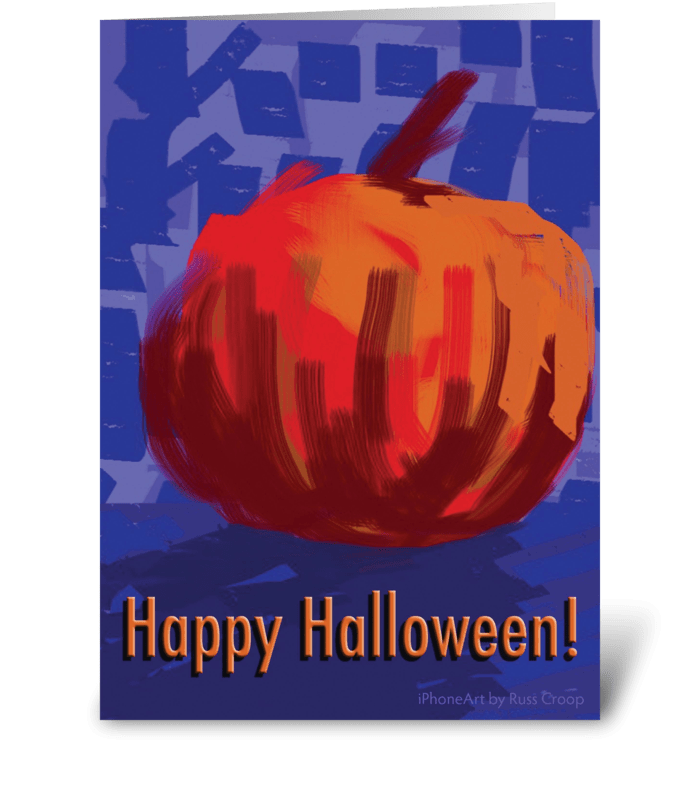Halloween Pumpkin greeting card
