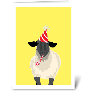 Birthday Sheep greeting card