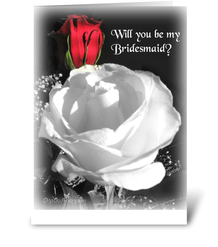 Will you be my Bridesmaid? greeting card