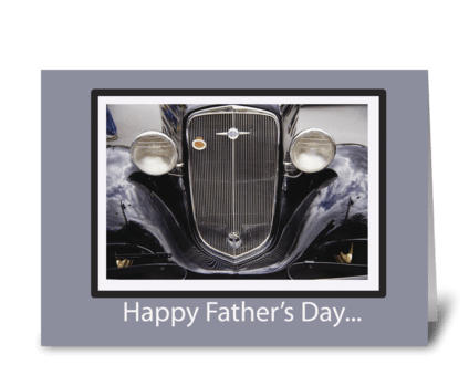 Father's Day Classic Car greeting card
